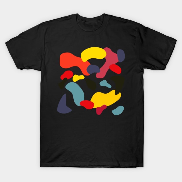 Abstract Colorful Shapes #1 T-Shirt by shamila